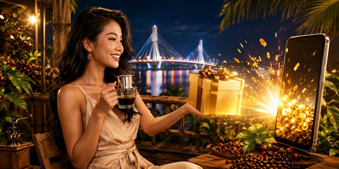 Người dùng Cần Thơ trải nghiệm casino mobile bên ly cà phê Việt Nam