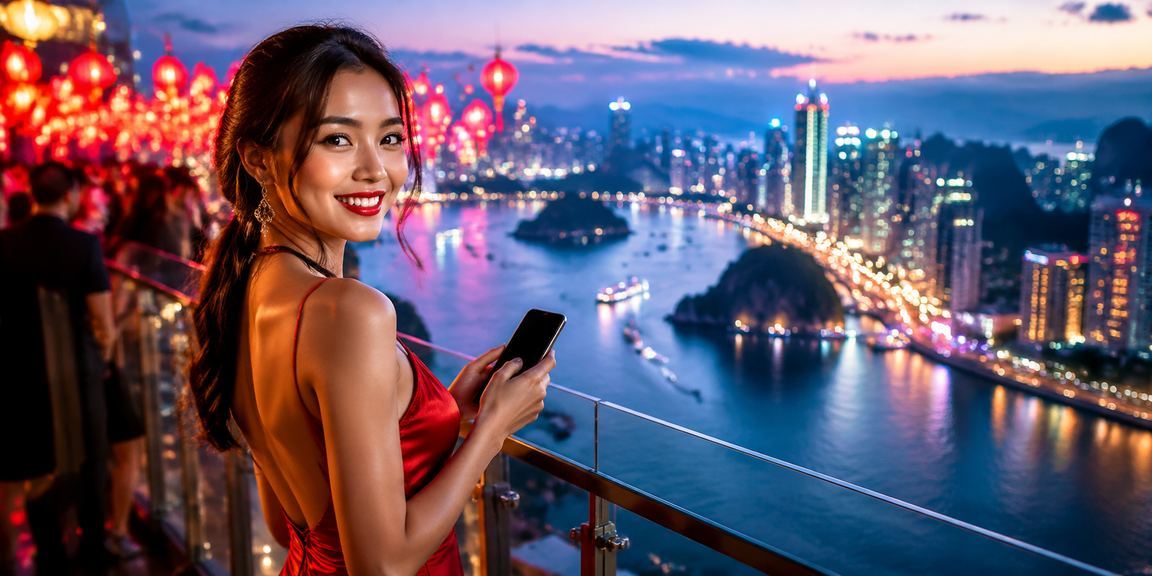 Người dùng tại Hạ Long kiểm tra giao dịch nạp tiền cá cược thể thao trên bãi biển
