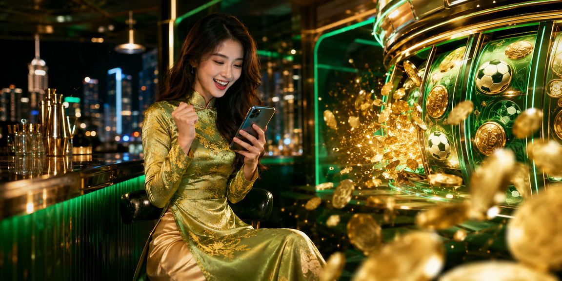 Phụ nữ mặc áo dài tại TP.HCM trải nghiệm slot game trực tuyến trong không gian hiện đại