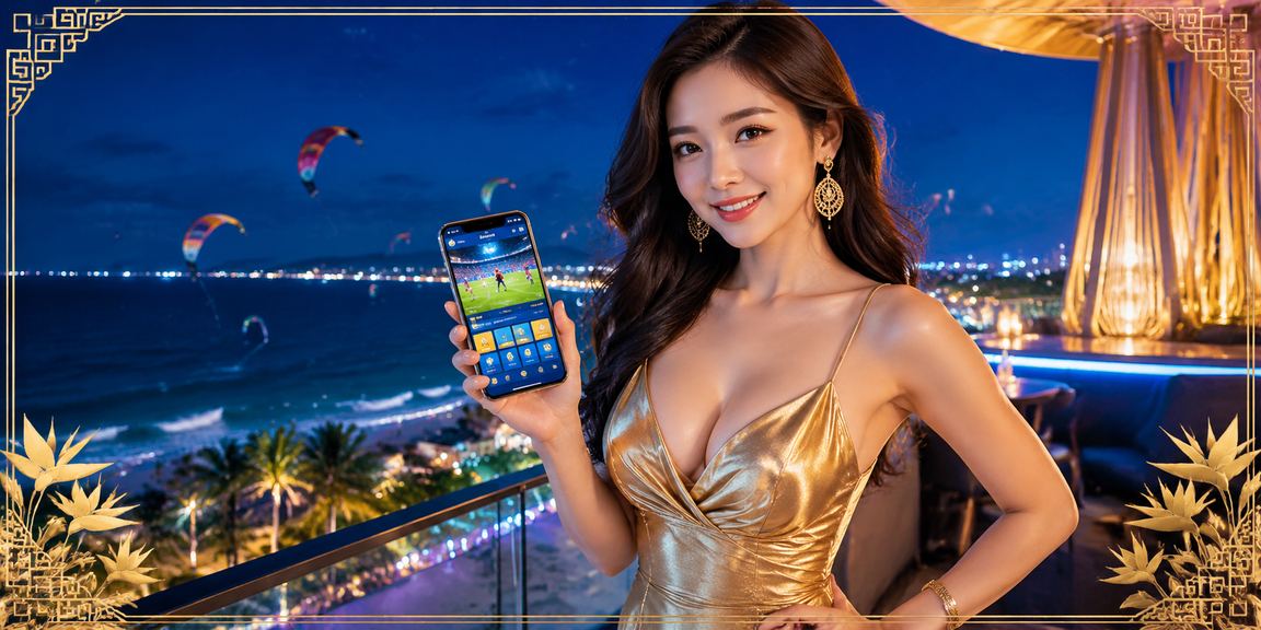 Người dùng tại Mũi Né theo dõi kèo thể thao trực tuyến trên điện thoại bên bờ biển